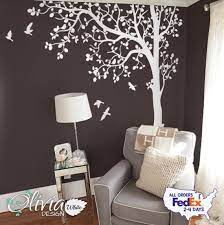 White Tree Wall Decal White Tree Decal