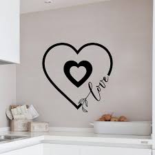 heart vinyl wall sticker wall art