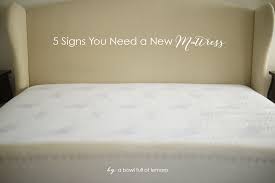 5 signs you need a new mattress a
