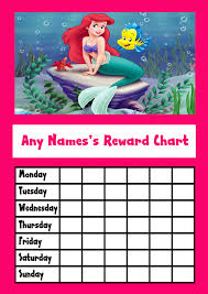 9 Best Images Of Ariel Reward Chart