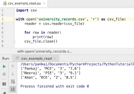 how to p csv files in python