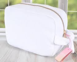terry cloth cosmetic makeup bag clutch