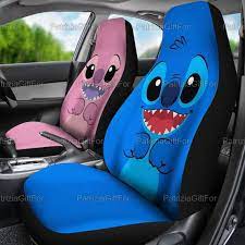 Stitch And Angel Car Seat Covers Funny