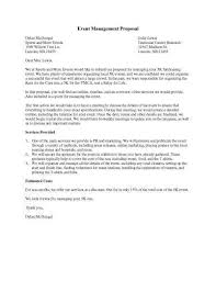 Proposal Letter For Event Example Proposal Letter