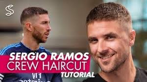 Ramos hairstyle on 2nd february, 2018. Sergio Ramos Haircut Style Crew Cut For Men Hair Youtube