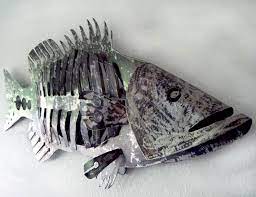 Fish Sculpture Scrap Metal Art