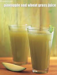 pineapple and wheat gr juice recipe