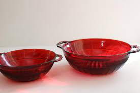 Royal Ruby Red Depression Glass Dishes