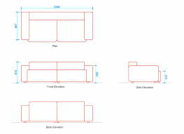 what is sofa dimensions free dwg