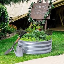luxenhome 36 in galvanized metal round