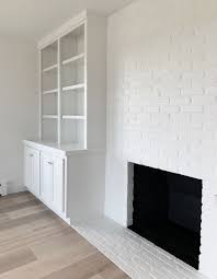 How To Paint A Brick Fireplace The Zhush