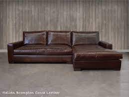 Braxton Leather Sofa Chaise Sectional