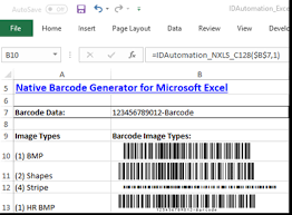 native barcode generator for microsoft
