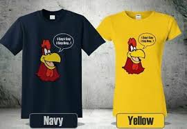 Foghorn Leghorn I Say Boy Tv Show Yellow Navy Funny Shirt Usa Size S Xxxl Zm1 Ebay