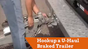 How to Hookup a U-Haul Braked Trailer - YouTube