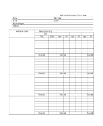 Pill Schedule Template Daily Medication Schedule Template