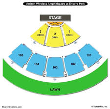 verizon amphitheatre seating chart