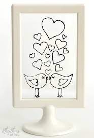 Kissing Lovebirds Craft And Gift Idea