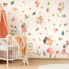 Flower Fairy Decal Decor Watercolor