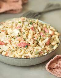 Crab Macaroni Salad Recipe gambar png