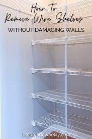 how to remove wire shelves handmade
