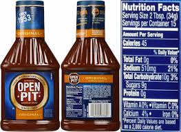 open pit original bbq sauce 18 ounce