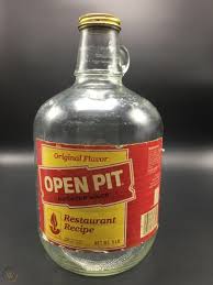 For true pit masters' choice flavor, try open pit blue label original barbecue sauce. Vintage Open Pit One Gallon Jug Barbecue Sauce Clear Glass Bottle Metal Cap 2012658725