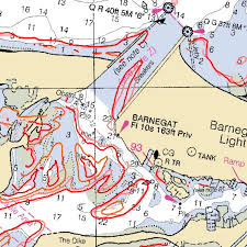 Barnegat Inlet Nj 0 M Contour Lines At Mllw Of Sdb