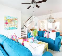 The best part of owning a beach house is getting to furnish it with the world's most amazing décor. Charleston South Carolina Beach House Tour Sugars Beach Beach Decor Living Room Coastal Living Room Furniture Beach Theme Living Room