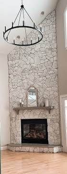 Whitewash Stone Fireplace Step By Step