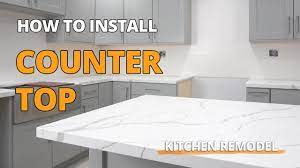 install countertop on kitchen cabinets