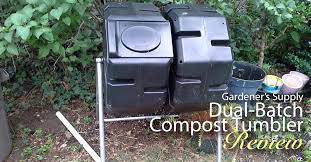 dual batch compost tumbler from
