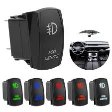The dual led allows you to illuminate part of the switch with your dash lights. Illuminated On Off Led Rocker Switch Automobile Modification 5 Pin Car Dashboard Button Connector Fog Light Switch Shopee Malaysia