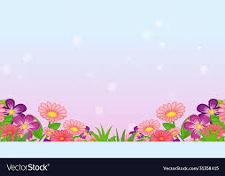colorful flowers vector image
