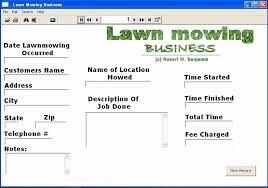 Lawn Mowing Invoice Template The Best Contact Management Software