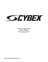 cybex 630a arc trainer owners manual