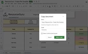 free project plan template for excel