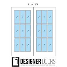 9 Lite Glass French Door French Double