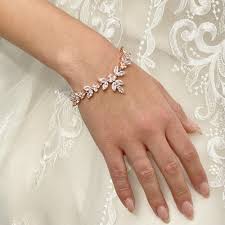 vine inspired crystal bracelet