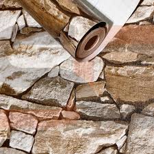 Wallpaper Slate Stone Bricks 45cm X