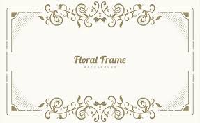 .frame flower ornament vektor untuk undangan berguna untung desain kartu undangan, save the. 25 Contoh Bingkai Undangan Pernikahan Terbaik 2021 Gratis