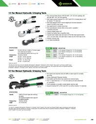 Greenlee Tools Catalog Pages 251 300 Text Version