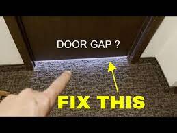 fix large gap at bottom of my door