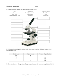 Microscope Quiz