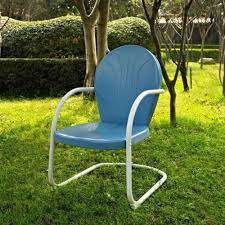 Retro Patio Metal Chair Outdoor Garden