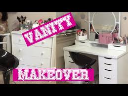 vanity makeover ft ikea alex drawers