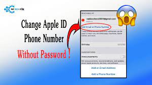 how to change apple id phone number