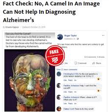 The difficulty level of this puzzle is high and most of the people participating in this head test fail to find the hidden camel in the image. Fact Check Post Claiming Tongue Exercise Cures Alzheimer S And Other Illnesses Is Misleading Vishvas News