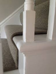 stair runner with visible underlay