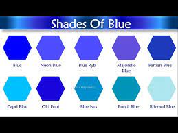 Shades Of Blue Color With Names Blue